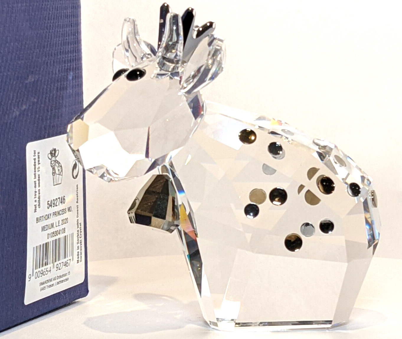 Swarovski BIRTHDAY PRINCESS MO Medium Color Crystal Figurine 5492746 Genuine MiB