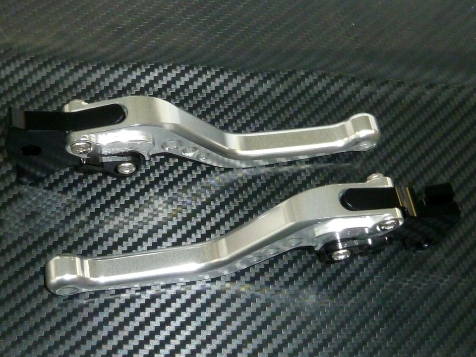 YAMAHA XJ550 1981 - 1985 SHORT SILVER BRAKE & CLUTCH LEVERS SET ROAD Foto 4 de 4