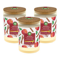 3 X Air Wick Duft Stimmungskerze Bratapfel & Zimtstangen Je 185G