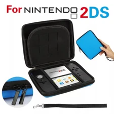 Hard EVA Storage Zip Case Protective Shell With Carry Handle For Nintendo 2DS