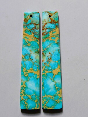 55.50 Cts Sea Sediment Jasper Drilled Cabochon Matching Pair Gemstone 59.5X11.7M