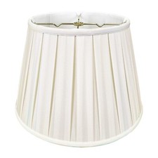 Royal Designs, Inc. Empire English Pleat Lamp Shade, BSO-724-18WH, 11 x 18 x ...