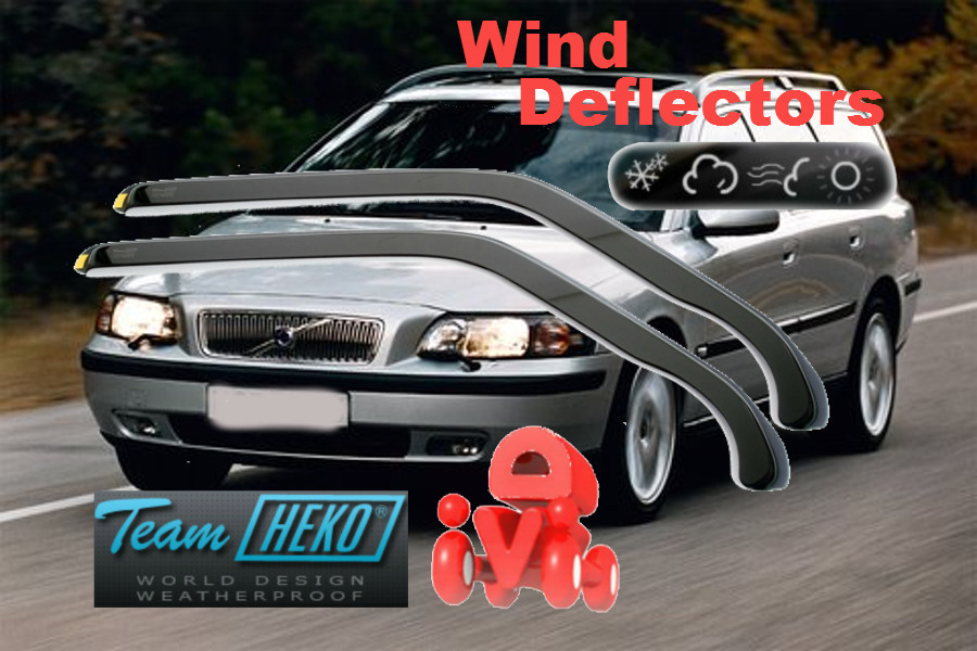 For VOLVO V70 XC70 2000 2007 ESTATE Wind deflectors 5D HEKO 31227