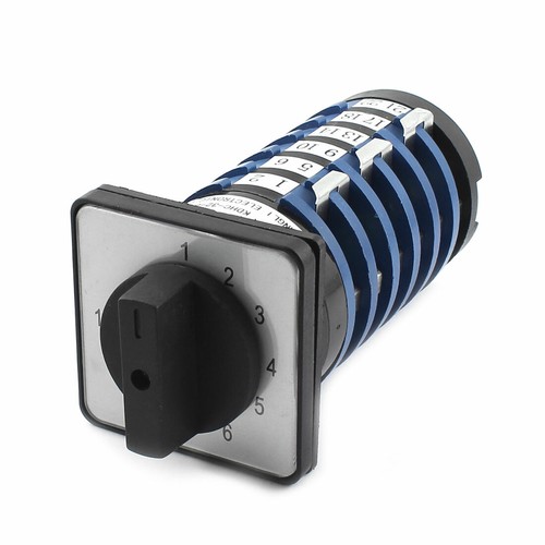 Kit 4 Pezzi Interruttore Rotante 1 Via 7 Posizioni (1P7T) Per Pannelli PCB - Cablaggio Incluso - Senza Marca
