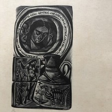 xilografia firmata Tranquillo Marangoni