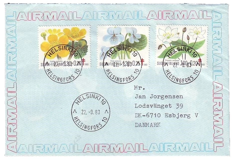 Cubierta Flores Sellos finlandés