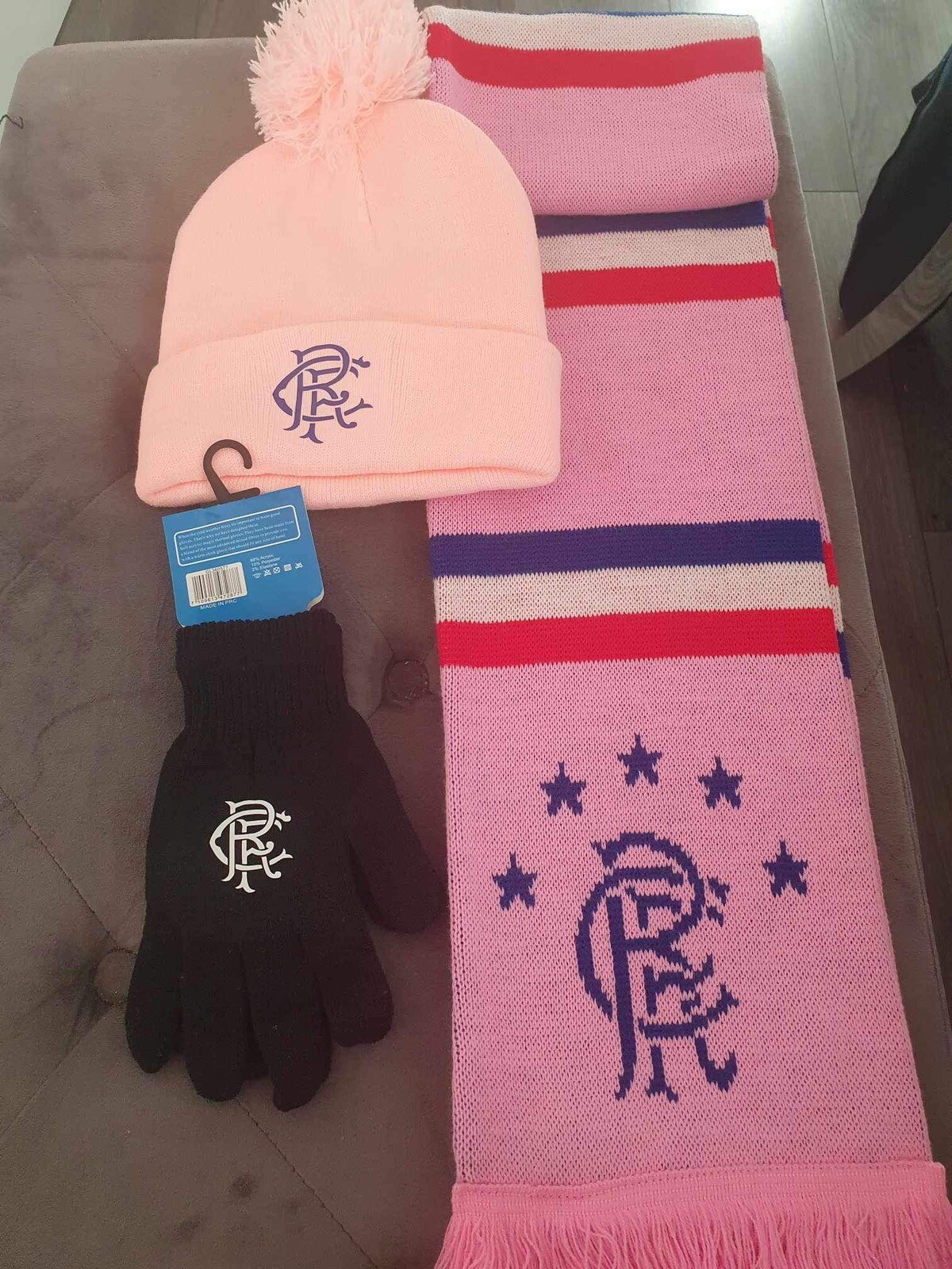 Power Ranger Scarf RANGERS FOOTBALL SCARF HAT AND GLOVE SET | eBay UK