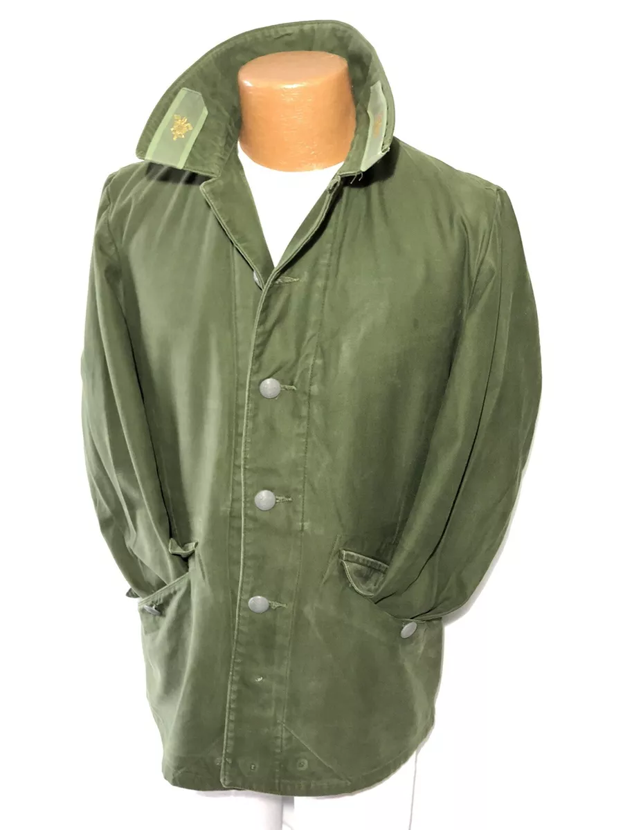 GENUINE SWEDISH ARMY MILITARY MEN's 96U M-SHORT M59 FIELD JACKET COAT OD GREEN