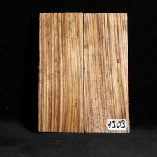  1303 Zebrano Wood bookmatched figured knife scales turning wood turning