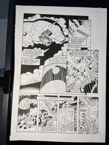New ListingComic Book Art Unknown Series Storyboard Original Art Page Published Mt