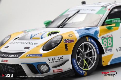 PORSCHE 911 GT3.R 88 2021 DAYTONA 24HR TEAM HARDPOINT EBM - TOPSPEED TS0323 1/18 - Picture 4 of 6