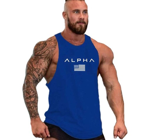 Mens Workout Stringer Tank Tops Muscle Sleeveless Shirts Gym Bodybuilding Vest - Picture 16 of 31
