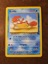Pokémon TCG Krabby Fossil 51 Regular Unlimited Common