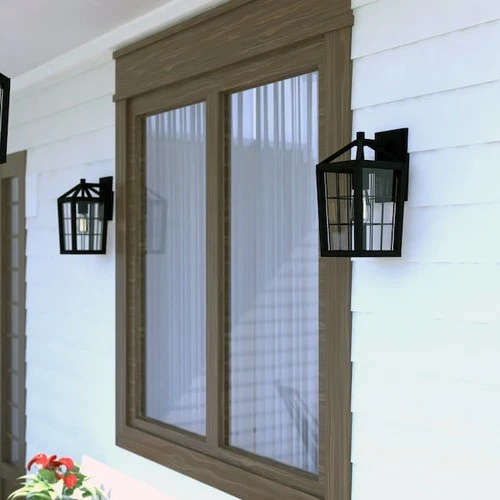 VAXCEL T0589 Gage 7-in Black Outdoor Farmhouse Wire Cage Wall Lantern, Dusk to - Picture 7 of 7