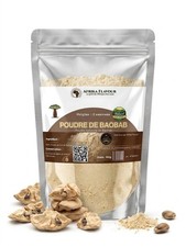 Poudre de Baobab Bio 100g –  Pur et Naturel | Riche en Vitamine C et Fibres .