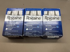 New 3X Men's ROGAINE Foam Hair Regrowth Treatment 3 Month Supply Ea. exp 09/2025