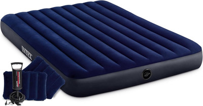 Intex 64765E Dura-Beam Standard Classic Air Mattress with Inflatable Pillows: Fi