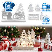Silikonformen Weihnachten 7 StüCk GießFormen HäUser Tannenbaum Kerzenhalter DIY