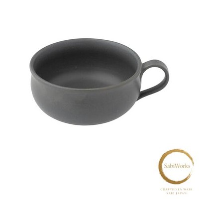 New Marui Seito Shigaraki Ware Hechomon Soup Cup Capacity approx. 360ml Quiet