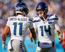 8x10 Photo JAXON SMITH-NJIGBA & SAM DARNOLD Seattle Seahawks NFL Pro Bowl