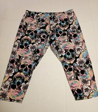 No Boundaries Floral Knit Flare Pants Juniors Women Hippie Boho Size XXXL 21 