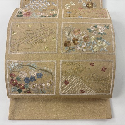 Excellent bag belt Rokutsu pure silk Used BUYS-0
