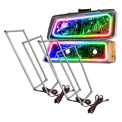Oracle Square ColorSHIFT Halo Lights Kit For Chevrolet Silverado 2003-06