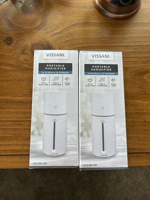 2x Vissani Portable Humidifier 10 oz   Color Changing Light, Cool Mist