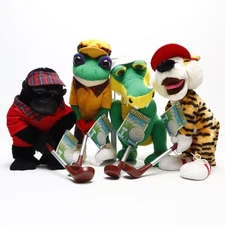 Lot of 4 Duffers Collectible Golf Plush Stuffed Animals by 24K Co Mighty Star