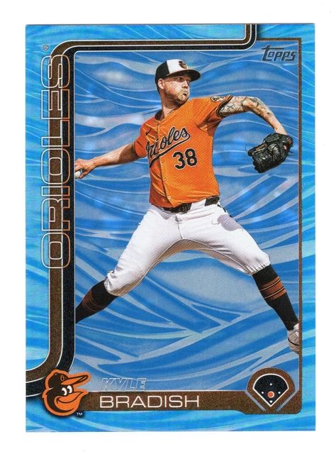 2025 Topps Series 2 Kyle Bradish Baltimore Orioles Blue Wave Foil 1/1 🔥🔥