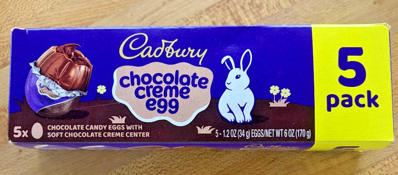 Cadbury ~ Chocolate Creme Eggs 5 pack 6 oz  ~ expires 08/2026
