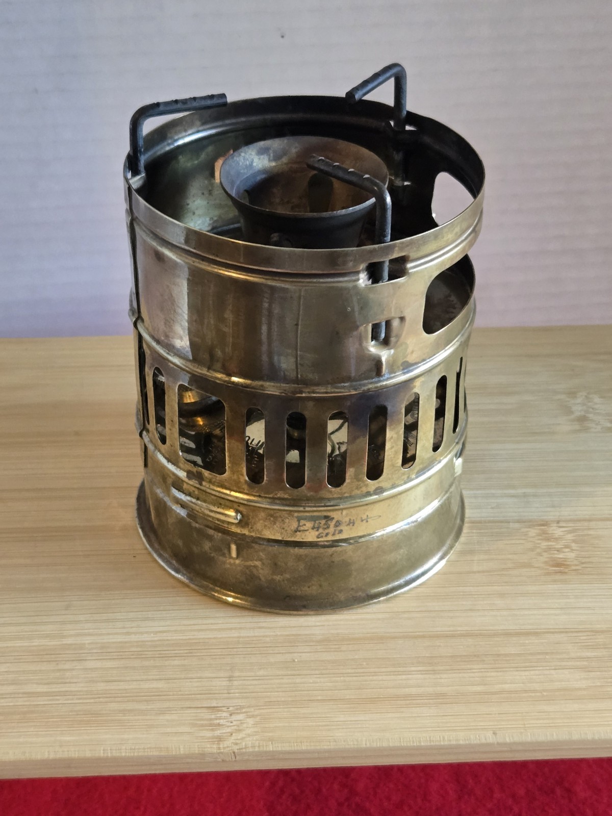 UNTESTED Vintage Svea 123 Brass Backpacking Stove –Made in Sweden–w/ Windscreen 