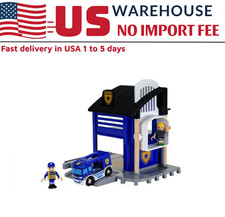 BRI O World Police Station 33813   Interactive Wooden Train Set with Lights  So