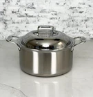 All-Clad D5 Brushed  5-Ply 8-qt Stock Pot - Dutch Oven with All-clad Dome Lid