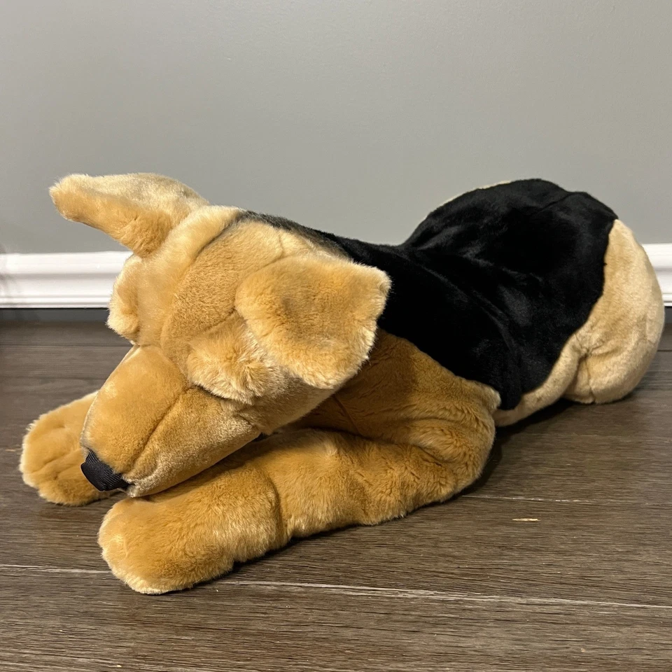 Peluche Toys R Us Animal Alley perro pastor alemán 16" realista vintage 2000 Foto 3 de 4