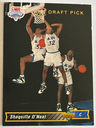 Shaquille O'Neal ROOKIE 1992-93 Upper Deck #1 NBA Draft Pick