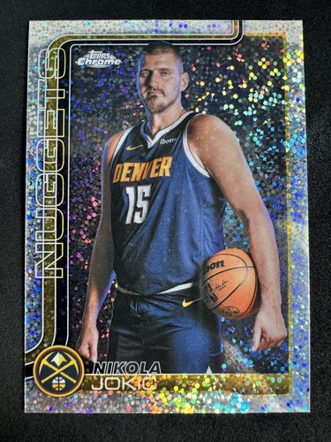 2025-26 Topps Chrome Update Nikola Jokic Sparkle Image Variation SSP Joker
