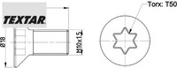 Textar TPM0016 Schraube FüR Bremsscheibe FüR Ford