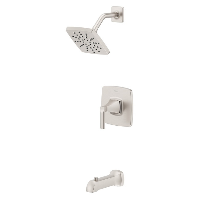 6-in Square Bathtub & Shower Faucet Open Box