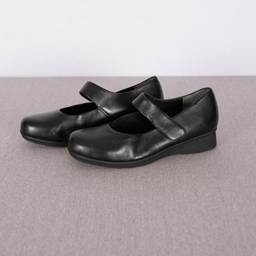 ABEO Women's Black Leather Mary Jane Comfort Shoes 9.5M Ella Cottage Lagenlook - Bild 4 von 9