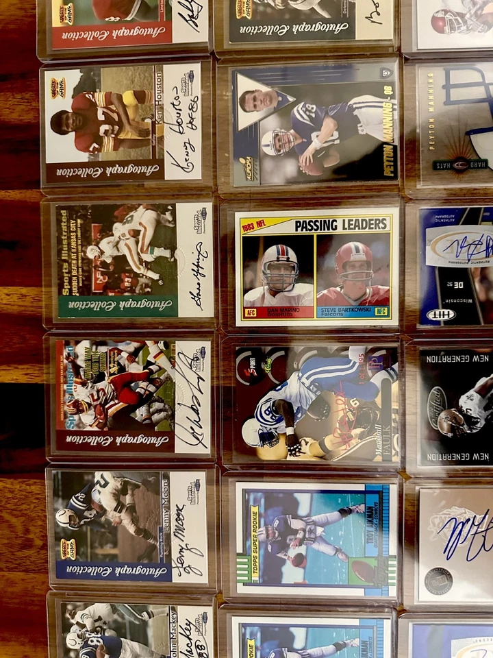 1980-2020 NFL TOOPS ,PANINI AUTOS .INSERTS, SIREAL, ROOKIES, SP, HOF'S LOT OF 50 - Image 4 of 4