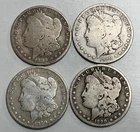 1879 S, 1899 O, 1890 O, 1890 O Morgan Silver Dollars ~ Lot Of 4 Old US Coins #4
