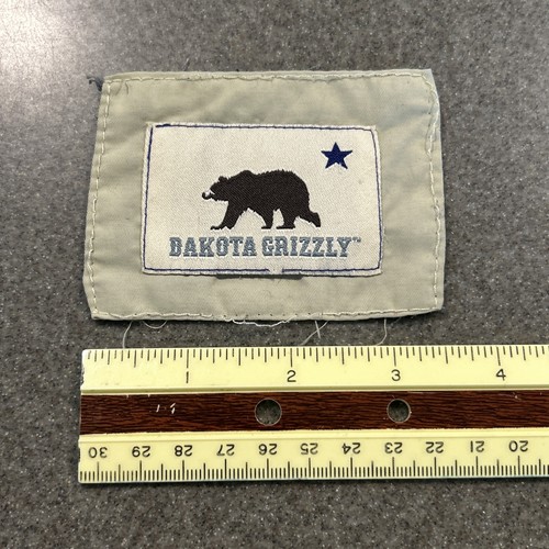 Patch brodé Dakota grizzly logo ours à coudre 2 1/2” X 3 1/2” - Photo 3/4