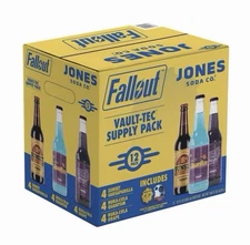 Jones Soda Fallout Vault-Tec Supply Pack 12-Bottle Case Limited Edition Sealed