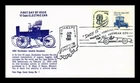 US COVER ELECTRIC AUTO TRANSPORTATION SERIES FDC COMBO INDY 500 PICTORIAL CANCEL