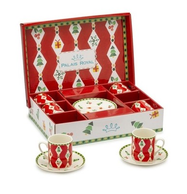 Königspalast Art. 1025018 Box 6 Kaffeetassen Red 100cc Weihnachtsdeko