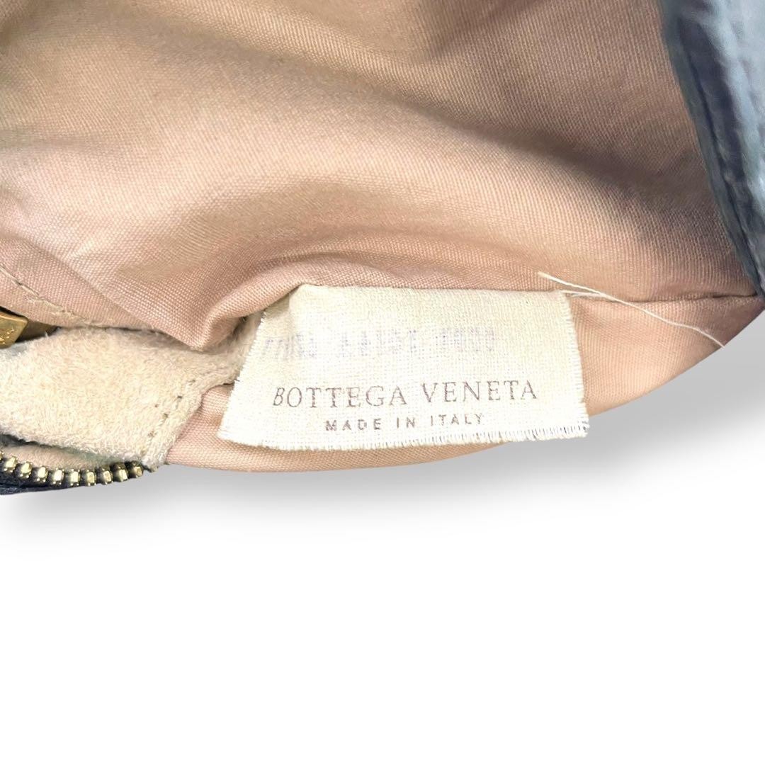 Bottega Veneta Intrecciato Leather Shoulder Bag Black Square Authentic Pre-owned thumbnail 9