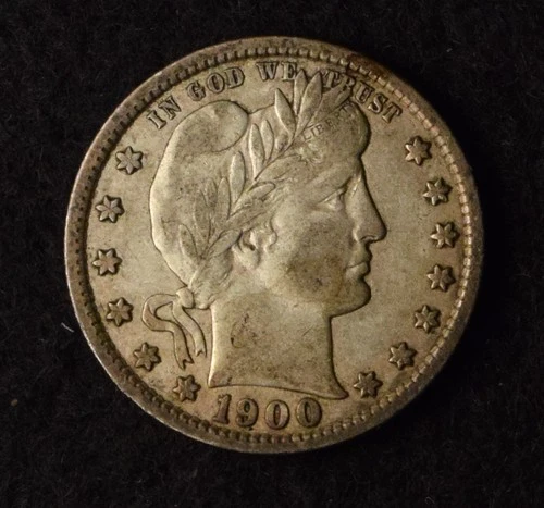 1900-S BARBER SILVER QUARTER SAN FRANCISCO MINT COIN