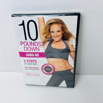 10 Pounds Down Cardio Abs DVD 2012 Jessica Smith Fitness Workout Tabata Meal New