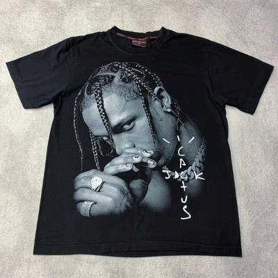 Travis Scott Cactus Jack T-Shirt Look Mom I Can Fly Double Sided AOP Mens L